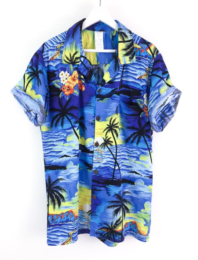 Men's short sleeve Hawaiian shirt