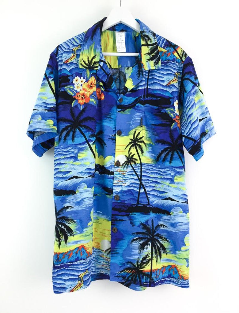 Men's short sleeve Hawaiian shirt