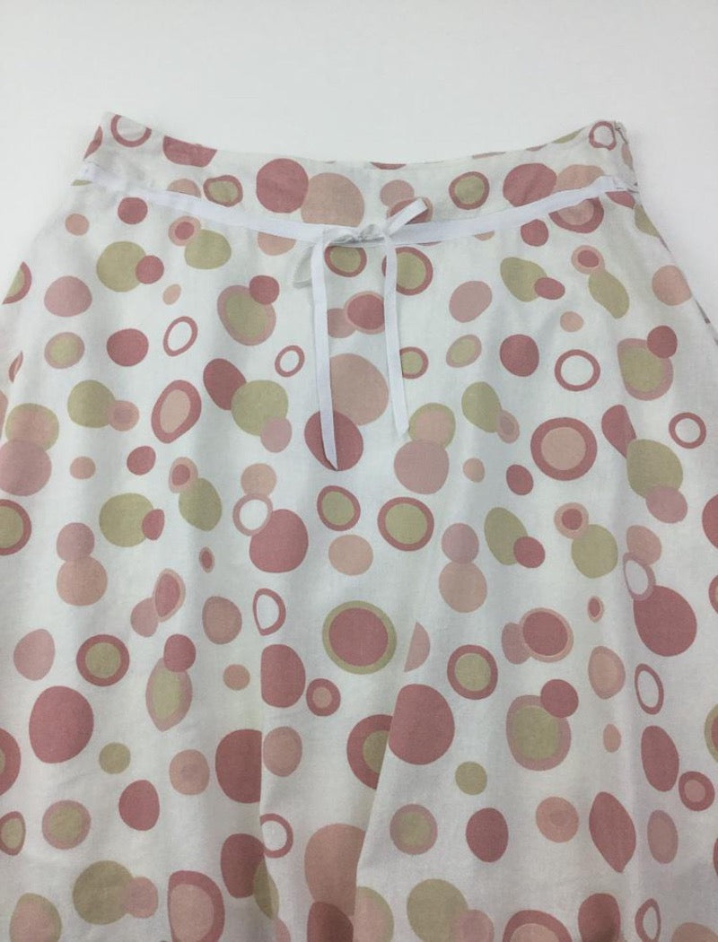 a-line polka dot skirt