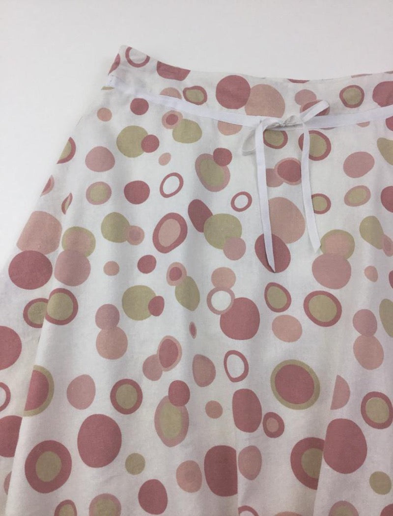 a-line polka dot skirt