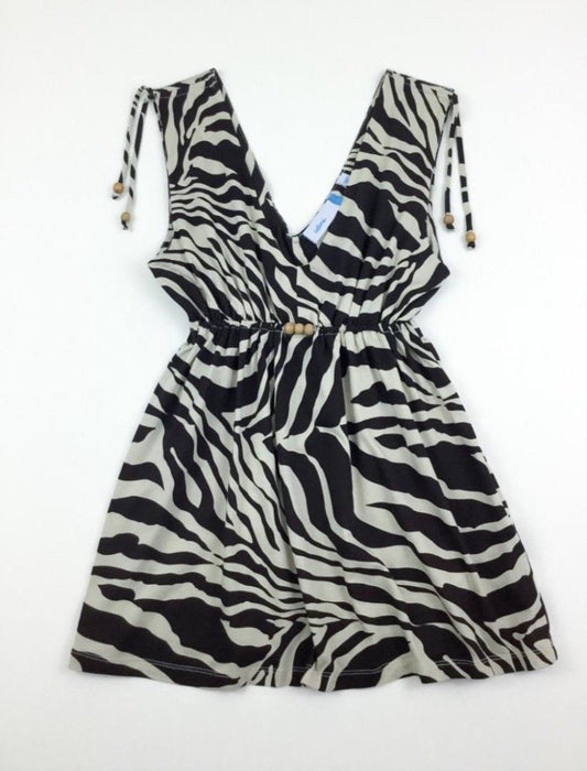 animal print sleeveless tunic